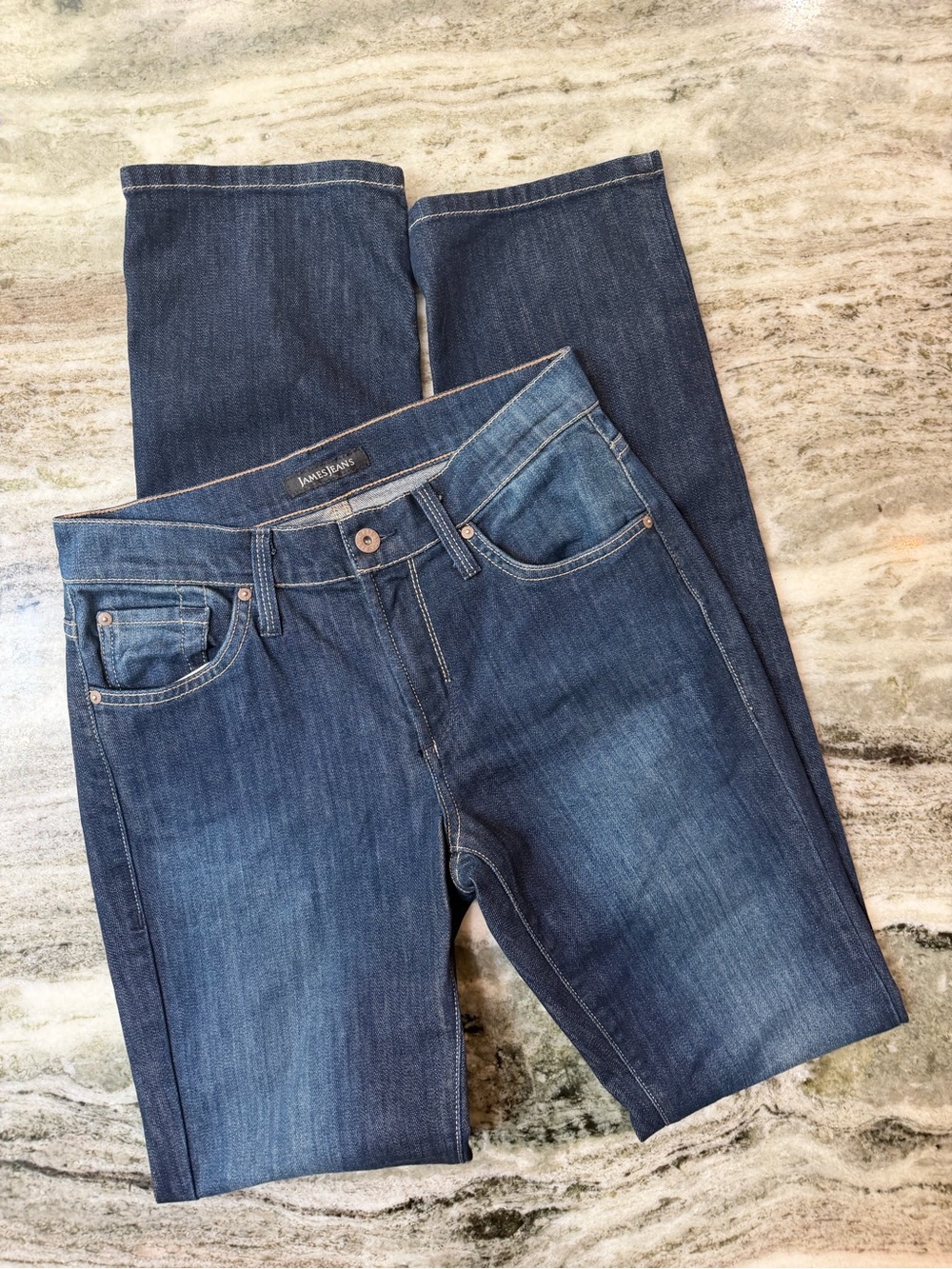 James Jeans Women's Straight Leg Denim - Indigo Blue Size 29
34” Inseam